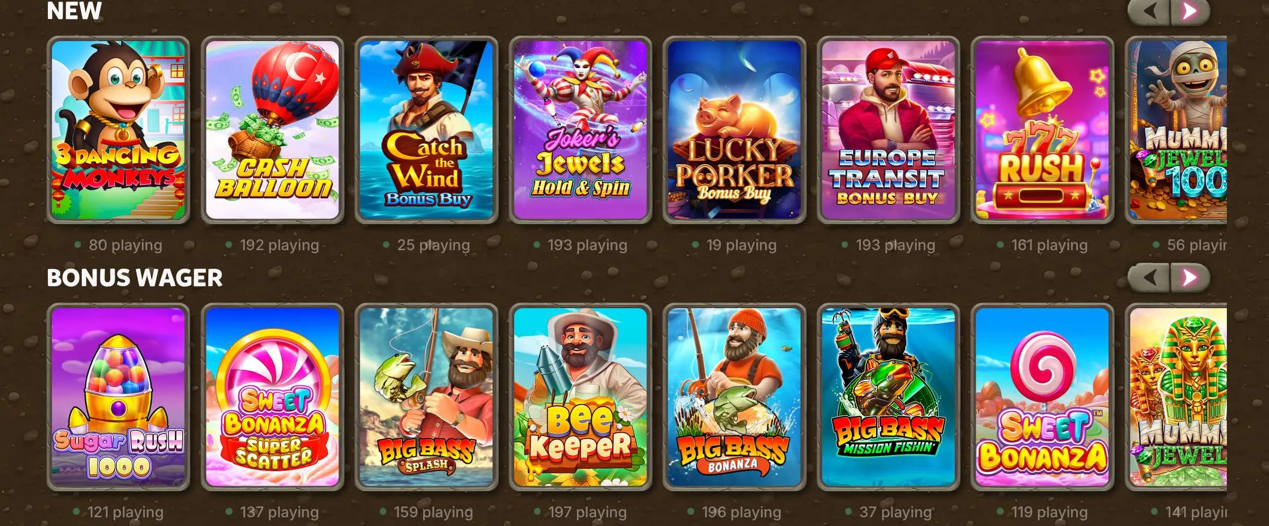 Spelaanbod: slots, live casino en tafelspellen